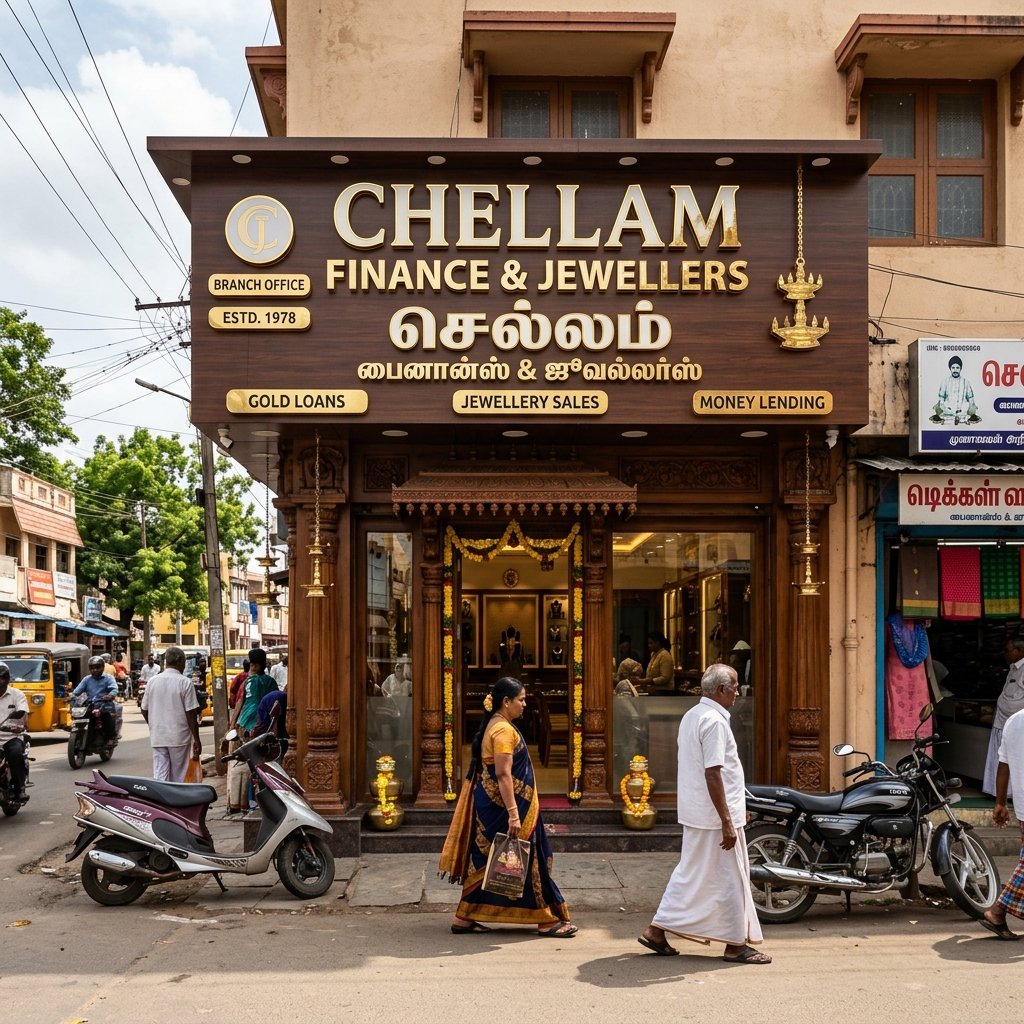 Chellam Finance & Jewellers Avudaiyarkovil branch storefront