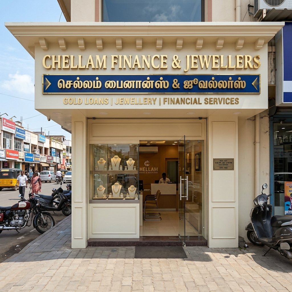 Chellam Finance & Jewellers Okkur branch storefront